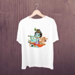 Bal Krishna T Shirt White Polyester Dry Fit