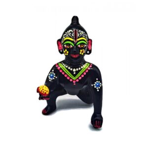 Black Painting Ashtdhatu Laddu Gopal, Brass Laddu Gopal Idol