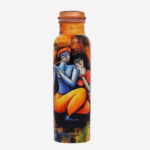 Radha Krishna Design Printed Copper Bottle