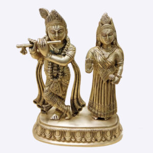 Radha Krishna Pair Original Brass Idol