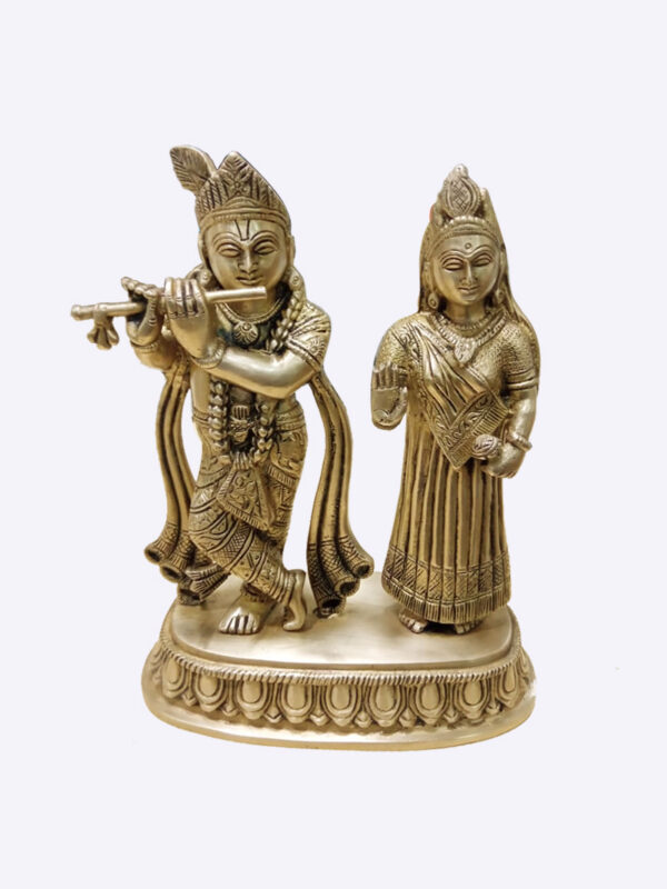 Radha Krishna Pair Original Brass Idol