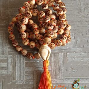 Rahde Krishna Carved Iskcon Tulsi Japa Mala 108 + 1 Beads