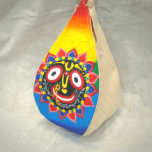 Jagannath Sky - Hand Painted Bead Bag