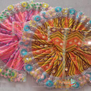 Flower Laced Jaipuri Style Poshak Pack of 2