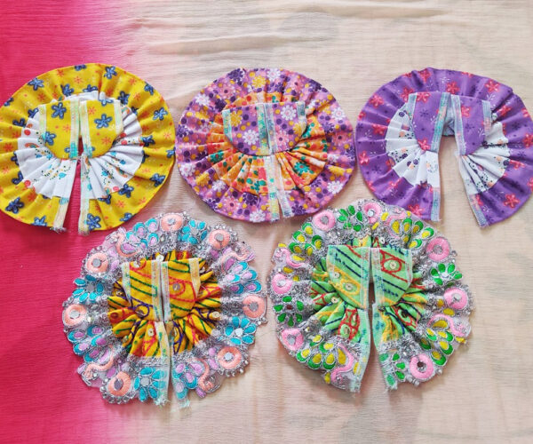 2-3 No Laddu Gopal Cotton Dresses-Pack of 5