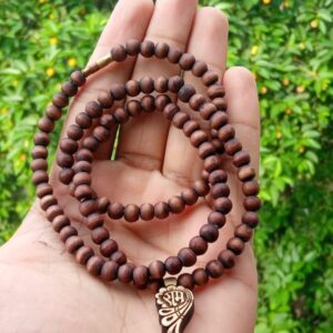 Ram Locket Tulsi Mala With 108 Beads
