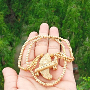 Khana Mor Pankh Tulsi Locket Mala