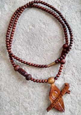 Shri Krishna Flute Pure Tulsi Locket Mala