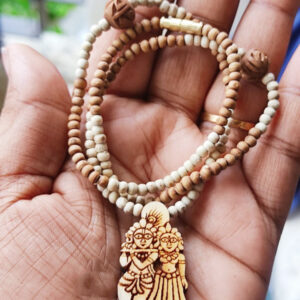 Radha Krishna Locket with Tulsi Mala Unique Design