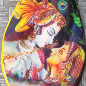 Shri Radha Krishna Digital Printed Japa Bead Bag With Sakshi Mala