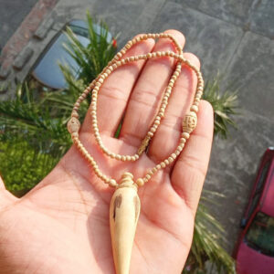 Sankh Desgin Tulsi Locket Mala