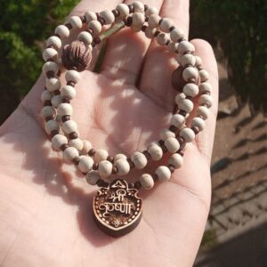 Shri Krishna Tulsi Locket With Round Shaped Beads Mala