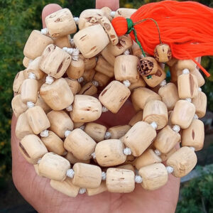 Cylindrical Beads Tulasi Japa Mala