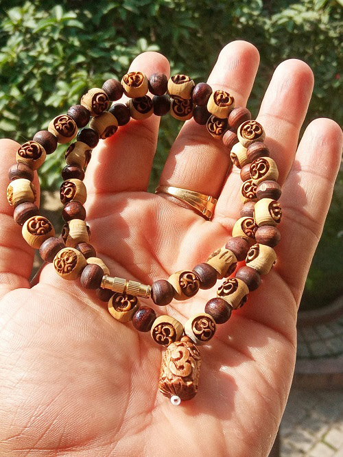 Tsuge Buxus Wood Skull Beads Japanese Juzu Mens Stretch Bracelet Handmade  Gifts | eBay