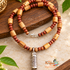 Classical Tulasi Mala with sterling silver kavacha - Super Quality