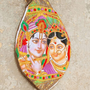 RADHA with Krishna Digital Print with Beautiful Embroidery Japa Bead Bag