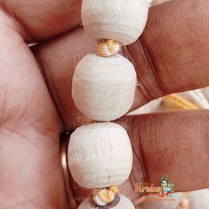 Shyama Tulsi Japa Mala in Yellow Tassel with Krishna Guru Bead and Yellow Gomukhi- Supper Fine Quality