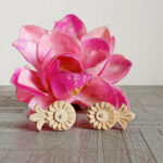 Flower Shaped Pure Tulsi Earrings