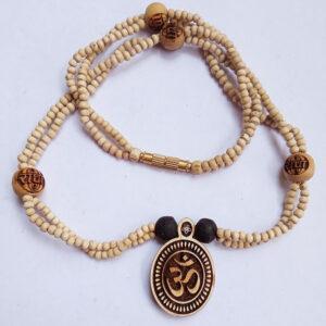 OM Original Tulsi Locket Mala With Radha Beads