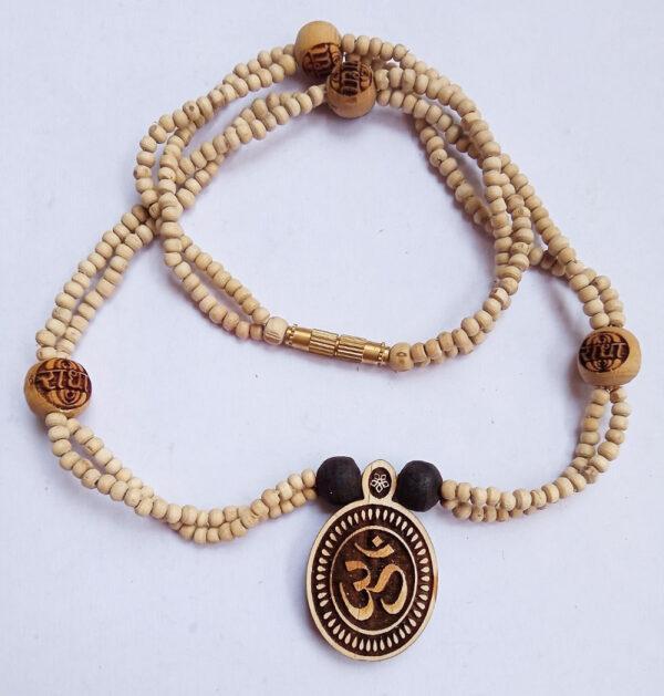 OM Original Tulsi Locket Mala With Radha Beads