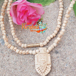 Shri Jagannath Locket Mala With Small Round Tulsi Beads