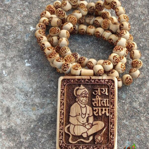 Shri Ram Bhakt Shri Hanuman Ji with 108 beads tulsi locket mala