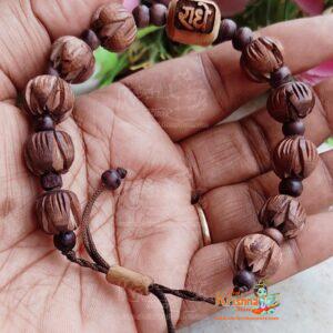 Shri Radhey Radhey Naam Dark Tulsi Bracelet-Classical