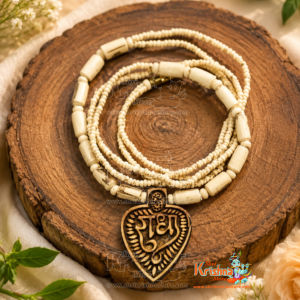 Shri Radha Beautiful Deasin Tulsi Locket  with double layer Mala