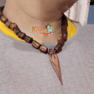 Conch Design Tulsi Locket Kanthi Mala - Traditional