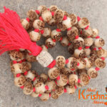 Shri Krishna Carved Tulsi Japa Mala 108 + 1 Beads
