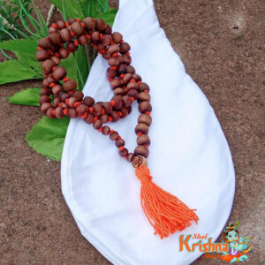 Original Tulsi Japa Mala With White Japa Beads Bag