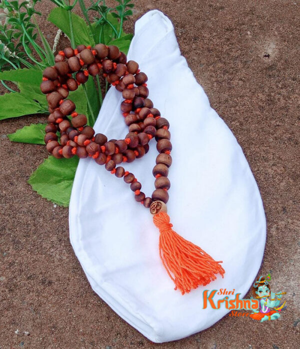 Original Tulsi Japa Mala With White Japa Beads Bag