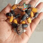 Narasimha Kavach/Locket Silver And Tulasi Necklace Mala
