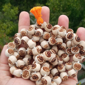 Barsane Wali Radha Naam tulsi Japa Mala in 12 mm bead size