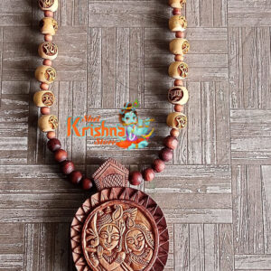 Radha Krishna Original Tulsi Locket Mala- Hand Curving Custom Design