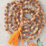 Shri Ram Naam Original Tulsi Japa Mala 108 Beads - 15 mm