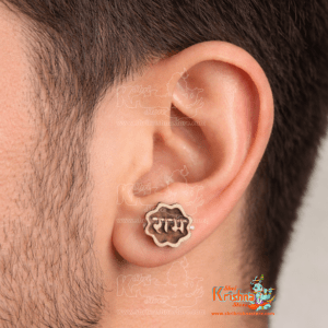 Star shaped Ram naam tulsi earring stud set