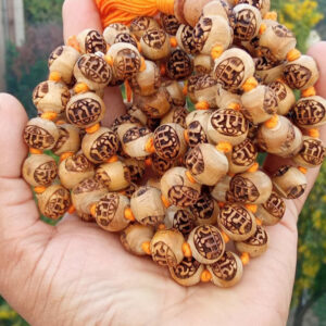 Shri Ram Naam Original Shyama Tulsi Hand Knotted Japa Mala