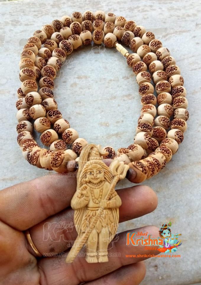 Bhole Shiv Shankar Original Tulsi Locket With Om Namah Shivay Beads Mala