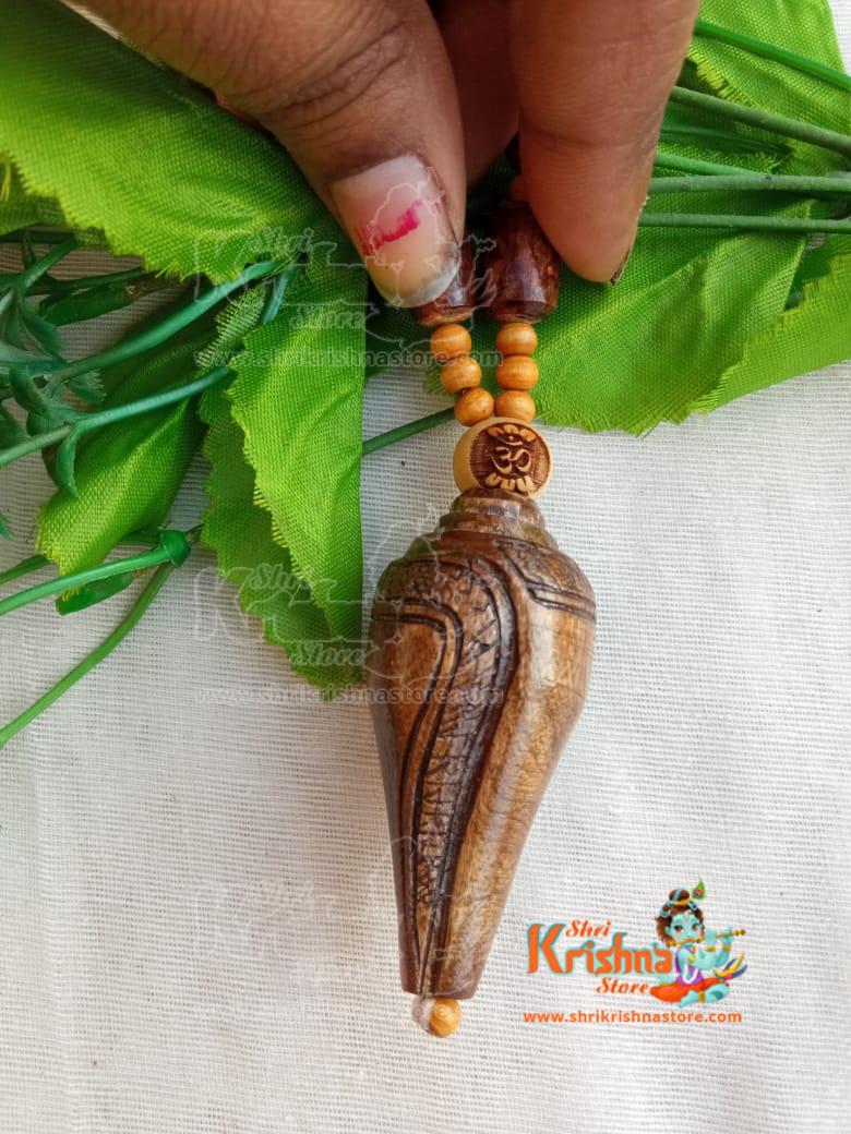 Conch Design Original Tulsi Locket Mala | www.shrikrishnastore.com