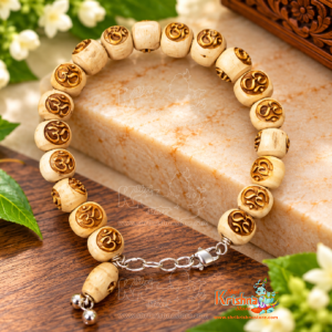 Sterling Silver Original Tulsi OM Beads Bracelet