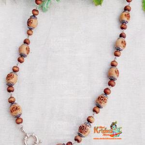 Ram Ram Naam Silver Steling Kanthi Mala for Neck