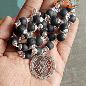 Shri Siddhi Yantra Silver Original Tulsi Mala