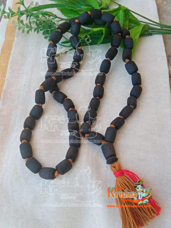 54 Beads Shyama Black Tulsi Japa Mala - Premium