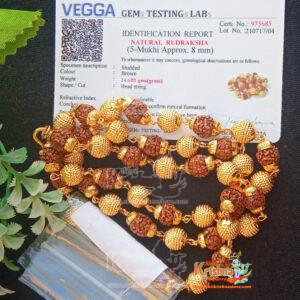 Gold Rudraksha Mala, Rudraksha Bead Mala