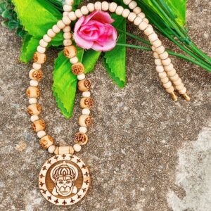 Shri Ram bhakt Hanuman baba tulsi locket Neck Garland
