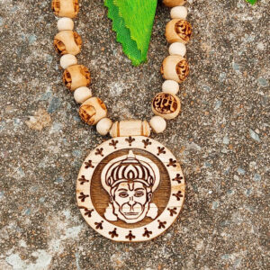 Shri Ram bhakt Hanuman baba tulsi locket Neck Garland