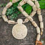 Kali Maa Beautifully Carved Tulsi Pendant