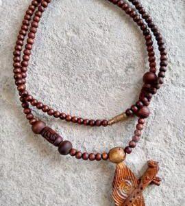 Krishna Ji Mor Pankh Tulsi Original Locket Mala