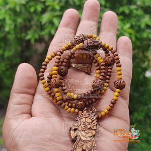 Shri Krishna Tulsi Locket with Radha Beads Mala